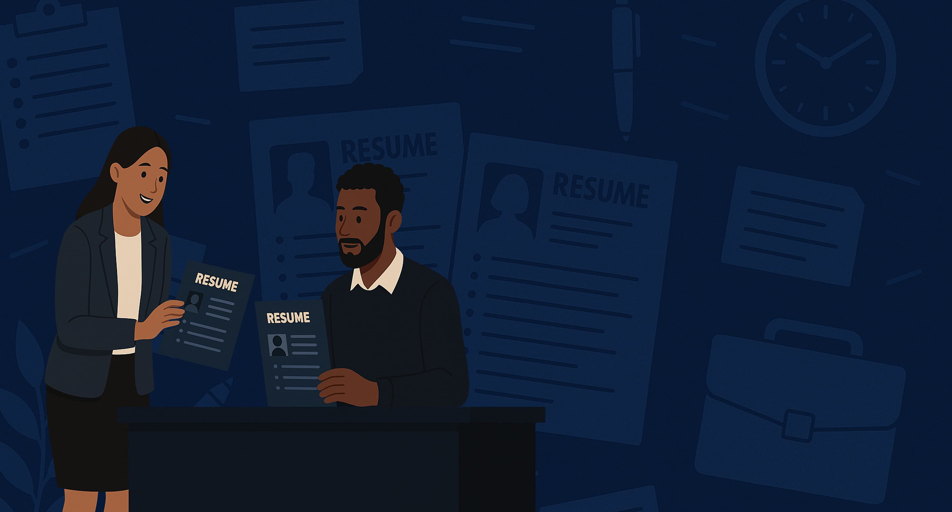 AI resume builder hero banner desktop